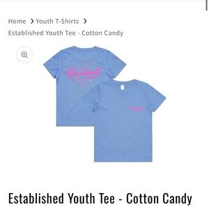 Baseball Lifestyle 101 Youth Tee (YXL) - Cotton Candy